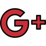 Google Plus lineal farbe Icon
