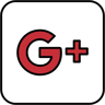 Google plus warna linear ikon