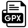 gpx 文件 双色调 图标