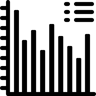bar graph filled icon