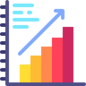 bar graph flat icon