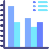 bar graph flat icon