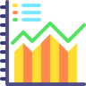 bar graph flat icon