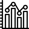 Balkendiagramm line Icon