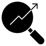 growth analysis filled icon