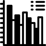 bar graph duotone icon