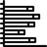 bar graph line icon