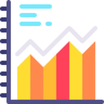 Balkendiagramm flach Icon