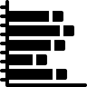 bar graph filled icon