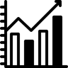 bar chart duotone icon
