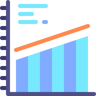 bar graph flat icon