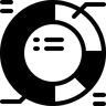 diagram lingkaran duotone ikon