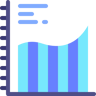 Balkendiagramm flach Icon