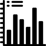 bar graph filled icon