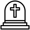 kuburan line ikon