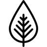 лист линия иконка