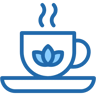 té verde dos colores icono
