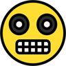 grimacing lineal-color icon