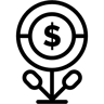货币增长 line 图标
