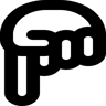 main ligne icône