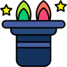 Hut lineal farbe Icon