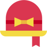 男士帽子 flat 图标