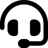 Headset gefüllt Icon