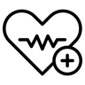 heart health line icon