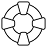يساعد line أيقونة
