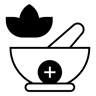 травяная чаша duotone иконка