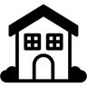 家 双色调 图标