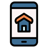 mobile app lineal color icon