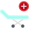 Krankenhausbett flach Icon
