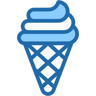 ice cream two-color icon