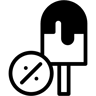 冰淇淋 双色调 图标