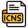 icns file lineal color icon