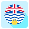 british columbia flat icon