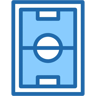 soccer field two-color icon
