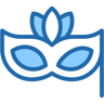 karnaval maskesi two-color simge