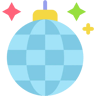 disco ball flat icon
