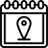 calendrier ligne icône