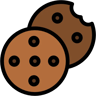 galleta color lineal icono