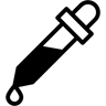 قطارة ثنائي اللون أيقونة