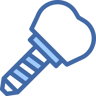 Zahnimplantat two-color Icon