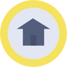 rumah flat ikon
