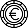 euro ligne icône
