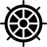 Kompass gefüllt Icon