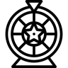 spinning wheel line icon