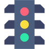 trafik ışığı flat simge