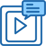 video two-color icon